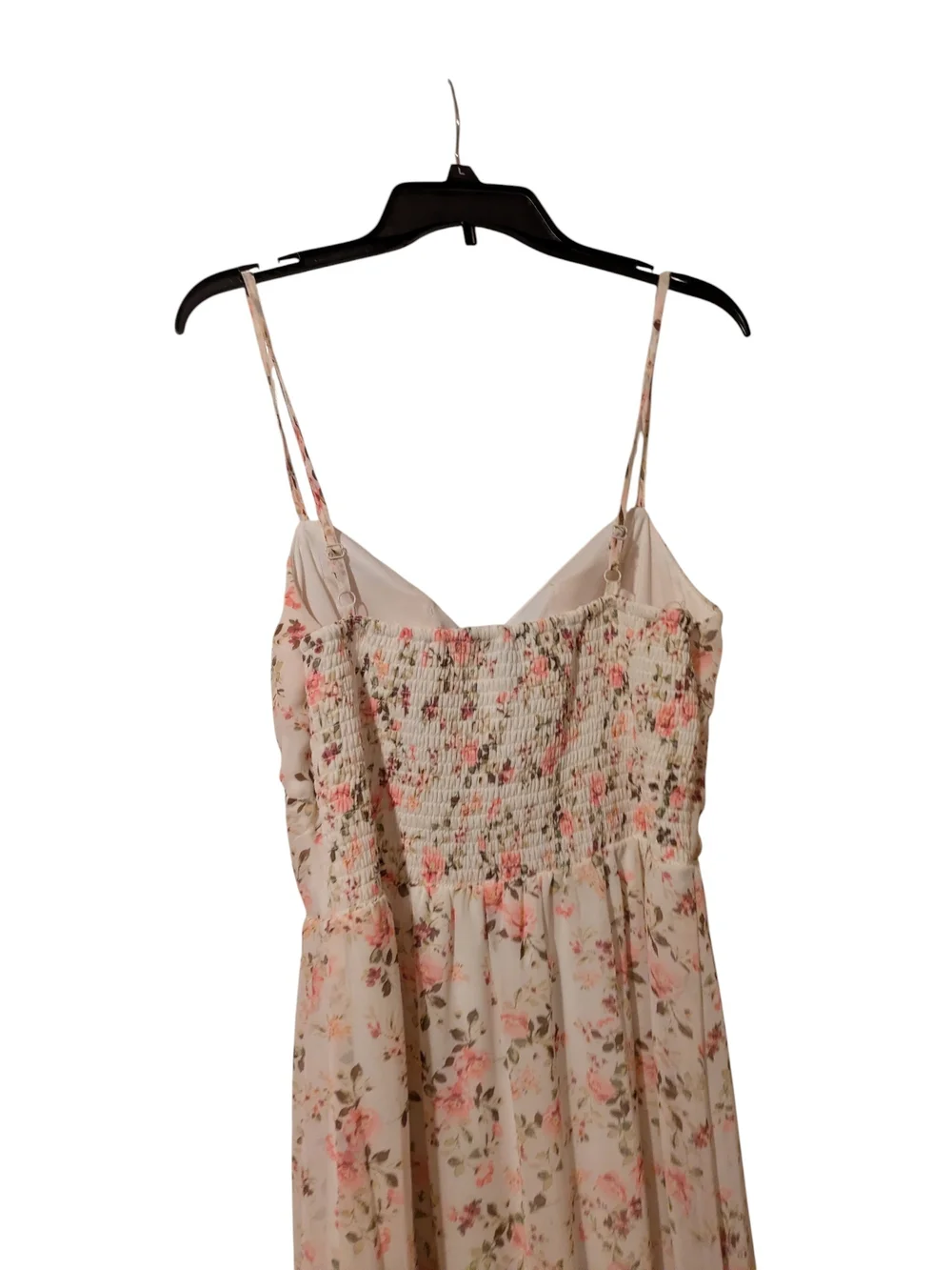 NWOT As U Wish Floral Tie-Front Dress with Pink & Green Accents Size XL